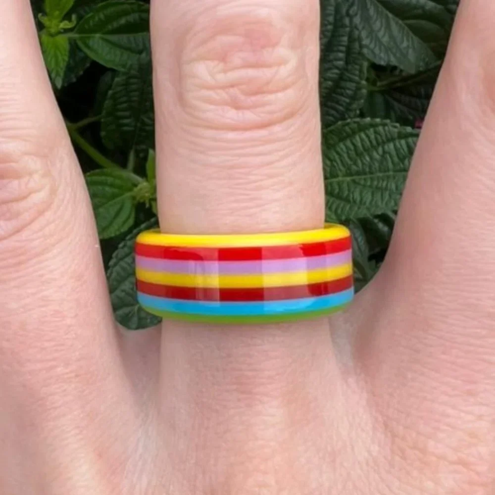 Korean style Acrylic ring - Picture 3 of 5